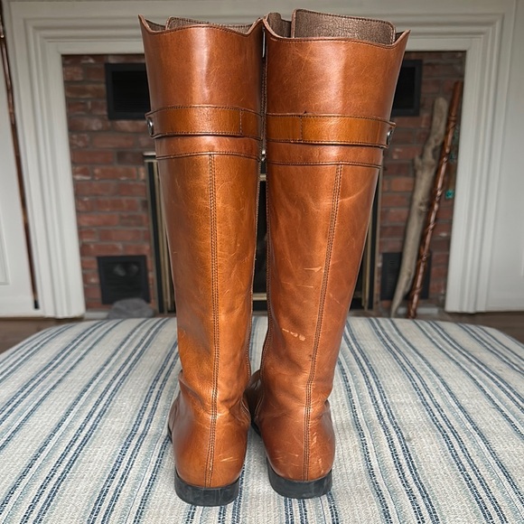 Birkenstock Longford Camel Brown Leather Knee-High Boots size 38 size 7 7.5 USA - Picture 5 of 10